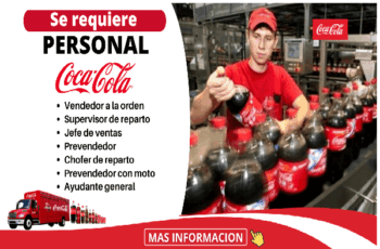 Coca-Cola abre vacantes en fábrica y tiendas