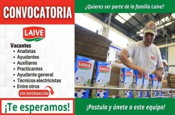 Trabaja en LAIVE: Vacantes con Beneficios