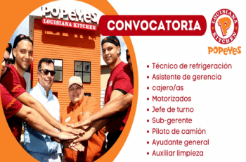 Trabaja en Popeyes: ¡Súmate al sabor del éxito!