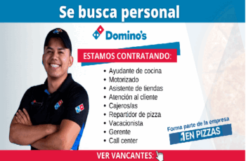 Únete al equipo de DOMINO´S Pizza