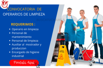 Empleos para Operarios de Limpieza – Vacantes Disponibles