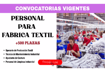 Trabaja en fábrica textil: ingreso inmediato y empleo estable
