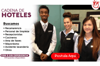 Trabaja en Hoteles: Vacantes Disponibles para Ingresos y Estabilidad Laboral